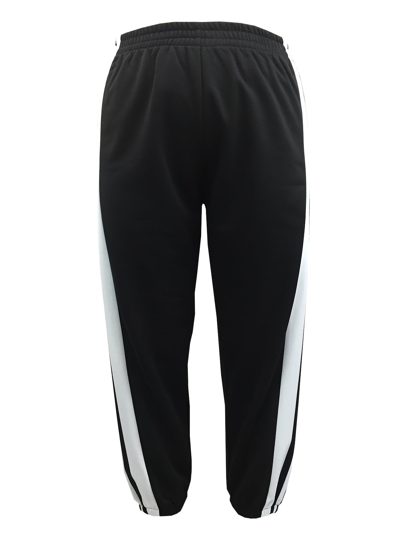 Women's Plus Side Striped Elastic Waist Stretch Joggers