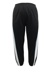 Women's Plus Side Striped Elastic Waist Stretch Joggers