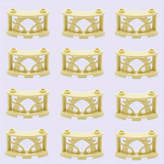 12pcs Farm & Garden Building Block Set DIY Animal Scene with Round Arc Fence