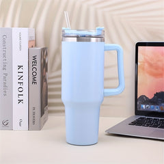 40oz Stainless Steel Water Bottle Leakproof Insulation Cup with Lid & Straw