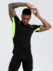 2pcs Men's Quick Dry Sports T Shirts Compression & Moisture Wicking
