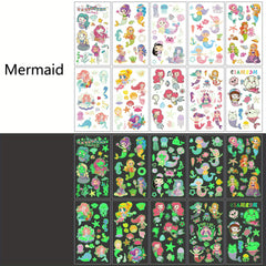 Nightglow Temporary Tattoos for Kids - Waterproof & Long lasting