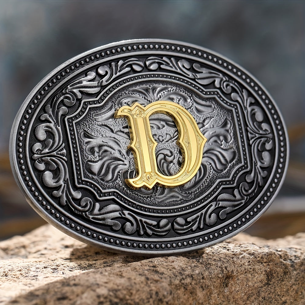 Embossed Belt Buckle for Men Western Cowboy Punk Hip Hop Accessories