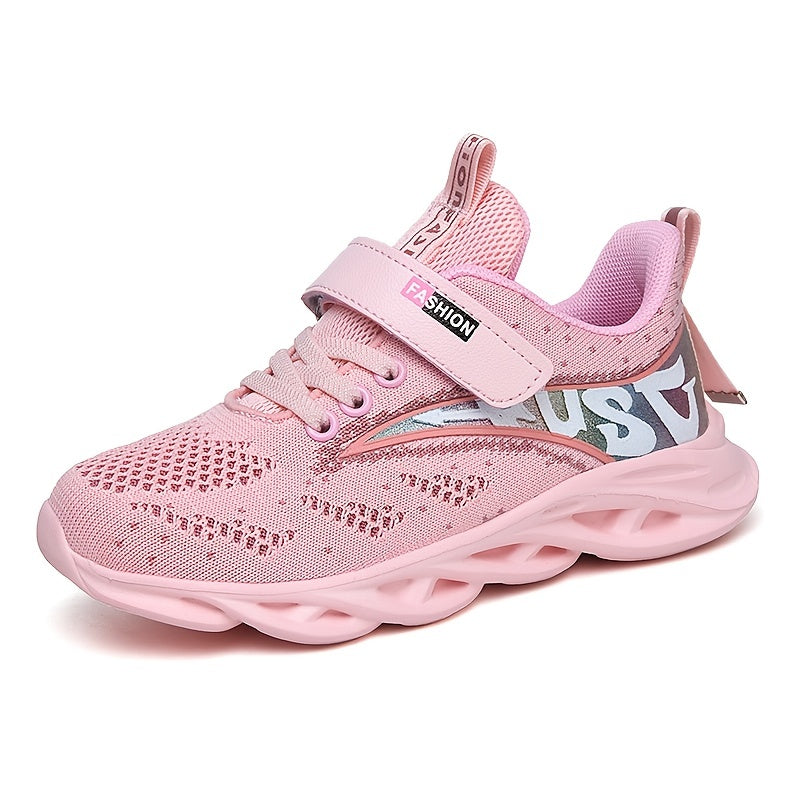Girls Soft Sole Sneakers Lightweight Breathable Non-slip Running Shoes
