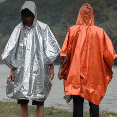 Portable First Aid Reflective Windproof Raincoat for Emergency Hiking