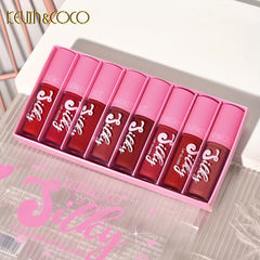 KEVIN&COCO 8-Piece Lip Gloss Box Velvet Mist Gloss Lip Glaze