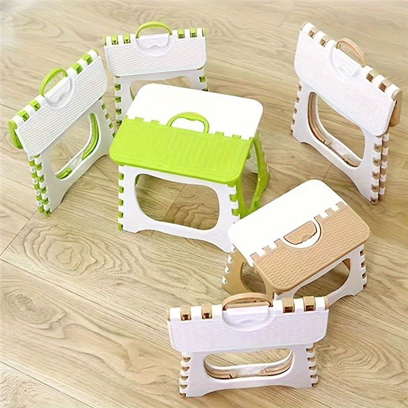 Portable Square Bathroom Folding Stool for Outdoor Fishing Plastic Stool
