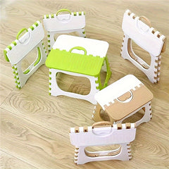 Portable Square Bathroom Folding Stool for Outdoor Fishing Plastic Stool