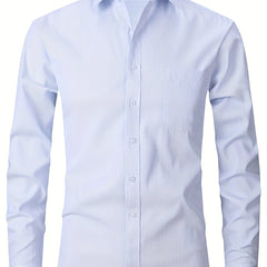 Men's Formal Button Up Shirt for Business Occasion