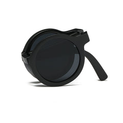 Girls Foldable Round Frame Sunglasses For Kids