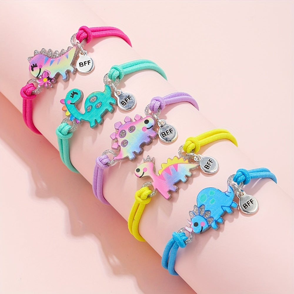 5pcs Dinosaur BFF Bracelet for Girls Friends