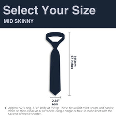 Men's Floral Print Cotton Skinny Tie
