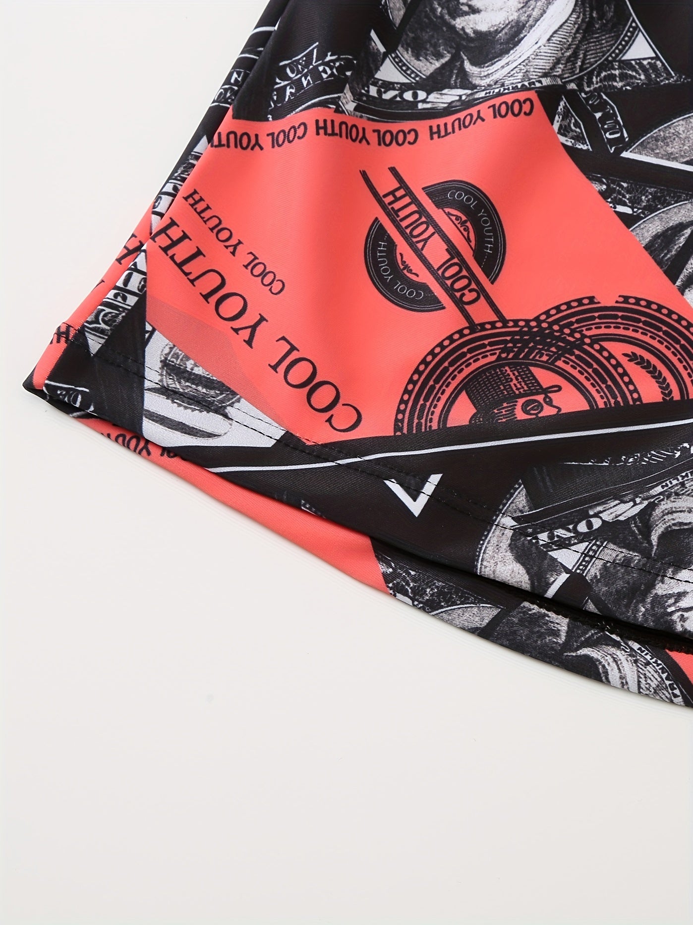 100 Dollar Bill Print Shorts Casual Summer Pool Beach Shorts