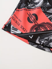 100 Dollar Bill Print Shorts Casual Summer Pool Beach Shorts