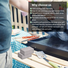 4 Pack Grill Cleaning Brick Block - Griddle Cleaner - BBQ Grill Stones