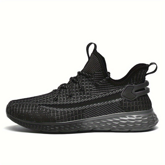 Men's Breathable Running Shoes Non Slip Lace Up Sneakers