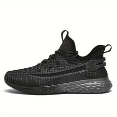 Men's Breathable Running Shoes Non Slip Lace Up Sneakers