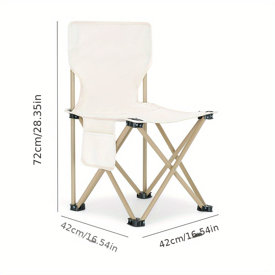 Portable Folding Camping Chair with Cup Holder for Adults