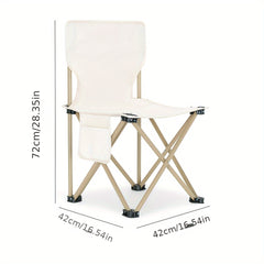 Portable Folding Camping Chair with Cup Holder for Adults