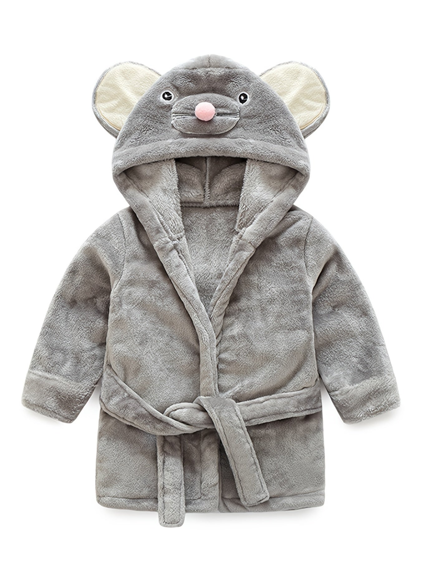 Soft & Warm Baby Hooded Bathrobe Mouse Pyjamas for Boys & Girls