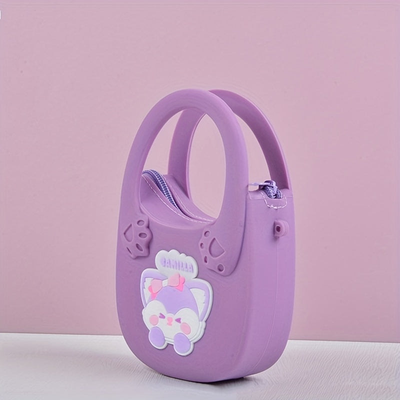 Kids Mini Cartoon Silicone Shoulder Bag Coin Purse