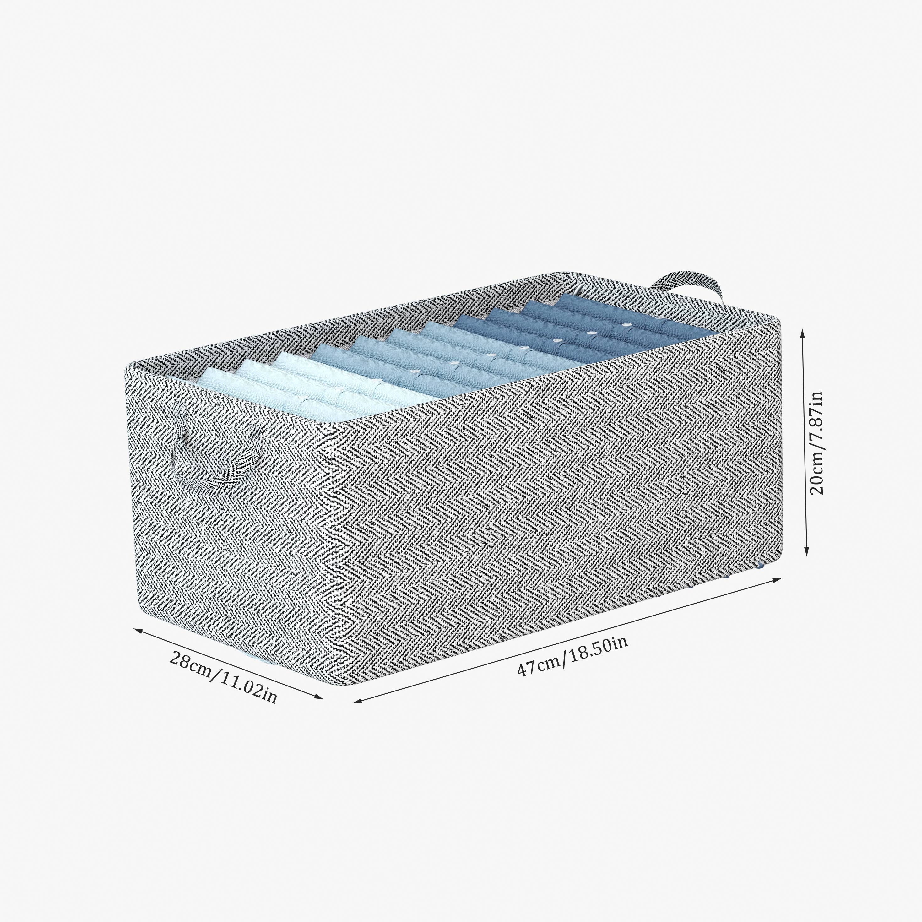 Large Capacity Storage Basket with High Handle Non-woven Fabric Storage Box