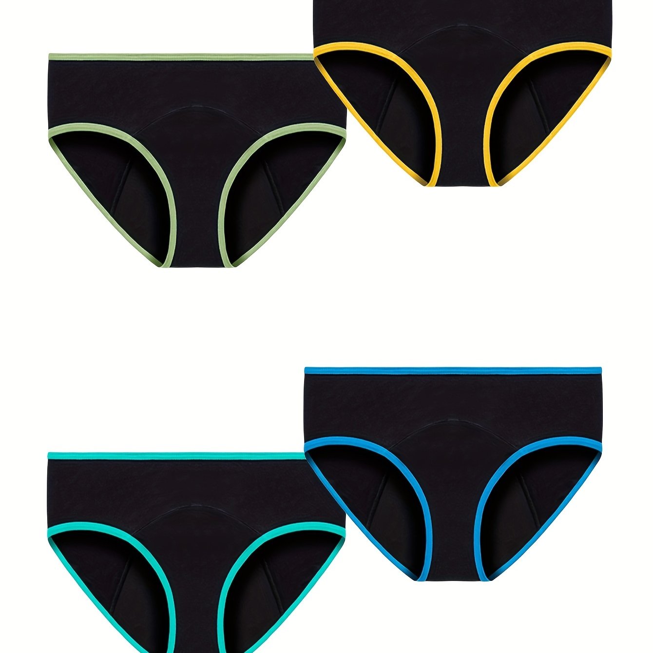 4pcs Menstrual Period Panties Breathable Anti Leak Lingerie Underwear