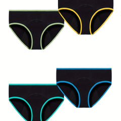 4pcs Menstrual Period Panties Breathable Anti Leak Lingerie Underwear