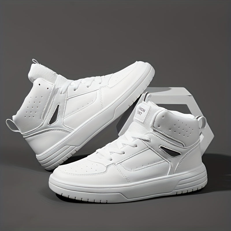 Women's Mid Top Sneakers Comfortable Closed Toe Lace Up Shoes