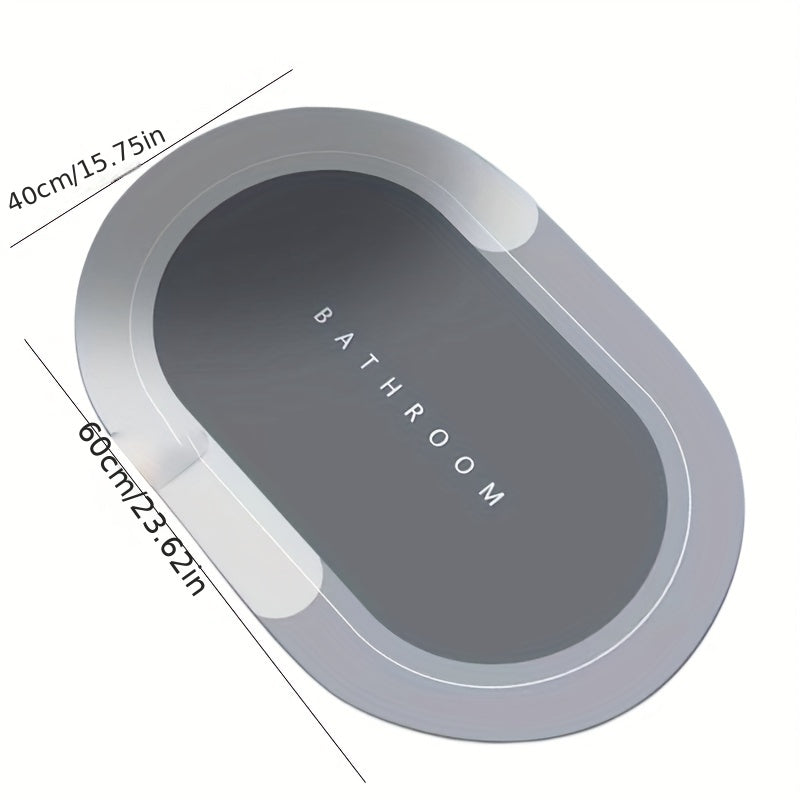 Non Slip Bathroom Mat Quick Drying Crystal Velvet Foot Mat Water Absorption