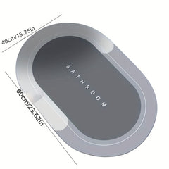 Non Slip Bathroom Mat Quick Drying Crystal Velvet Foot Mat Water Absorption