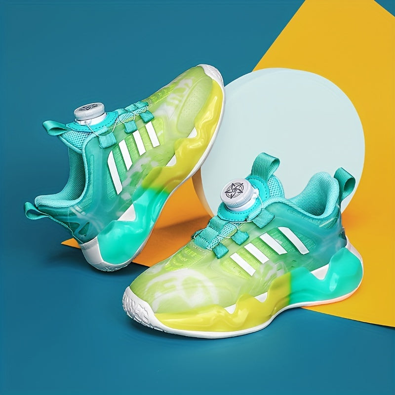 Kid's Rotating Buckle Basketball Shoes