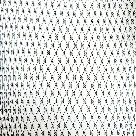 Stretch Rhinestone Mesh Fishnet Fabric DIY Carnival Party Glitter Headband Mask