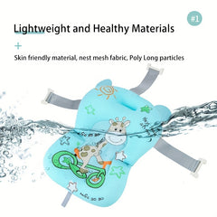 Baby Bath Seat with Non Slip Mat & Body Cushion