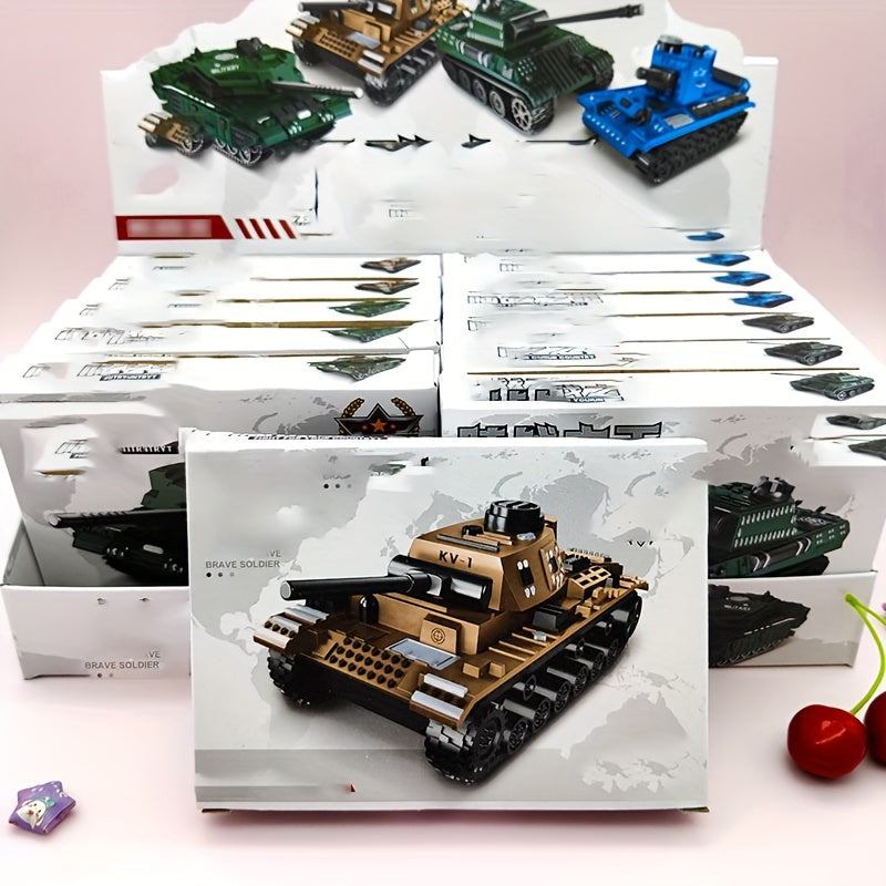 Tank and Armored Car Block Model Kit