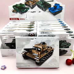 Tank and Armored Car Block Model Kit