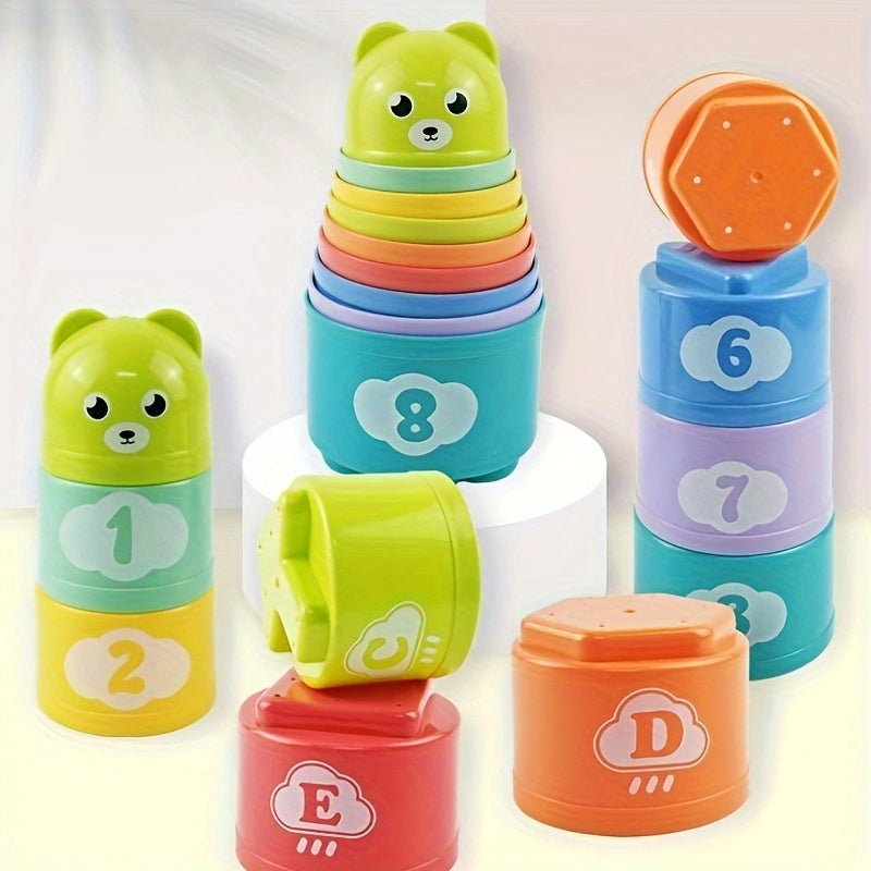 Grasping & Stacking Puzzle Toy for Fine Motor Skills