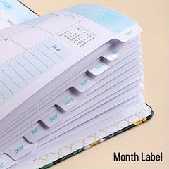 24 Years 12 Months Creative Flower A5 Weekly Plan Coil Book