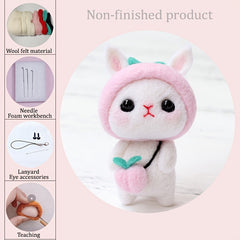 1pc Rabbit Felt DIY Material Package Holiday Birthday Gift Doll Decoration