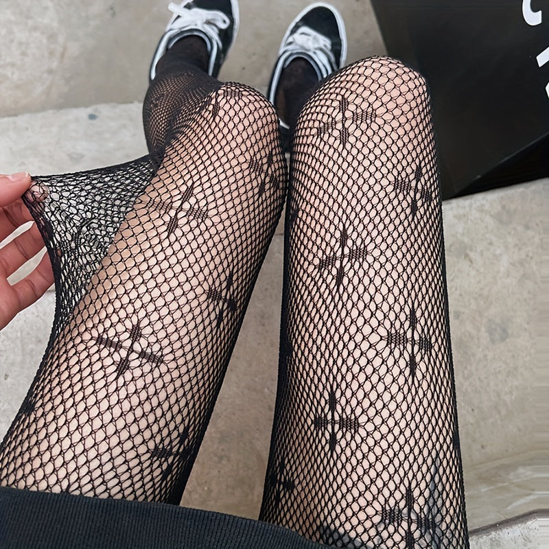Girls Kids Cross Pattern Fishnet Pantyhose Children s Stockings