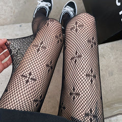 Girls Kids Cross Pattern Fishnet Pantyhose Children s Stockings