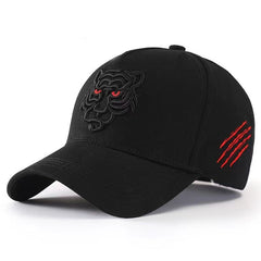 Tiger Head High Top Baseball Cap Men's Women's Plus Size Peaked Cap