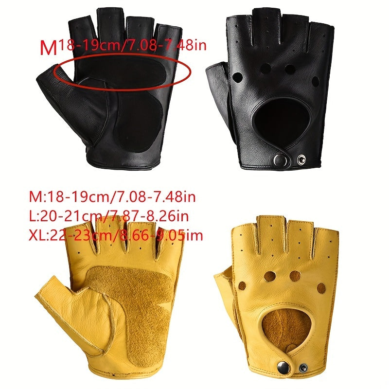 Men's Retro Touch Screen Motorcycle Gloves for Autumn and Winter