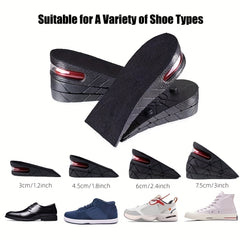 Invisible Shock Absorption Heightening Insoles for Sports Running