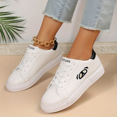 Women's Cartoon Animal Embroidered Skate Shoes