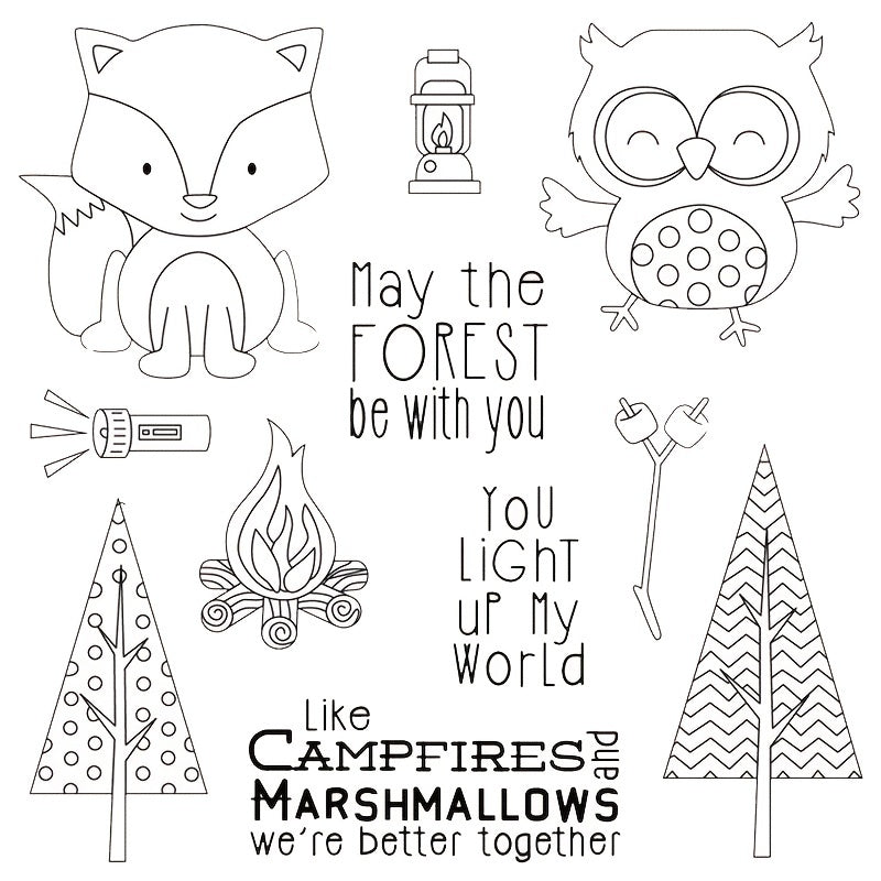 Cartoon Animals Clear Stamp for DIY Scrapbooking Card Making