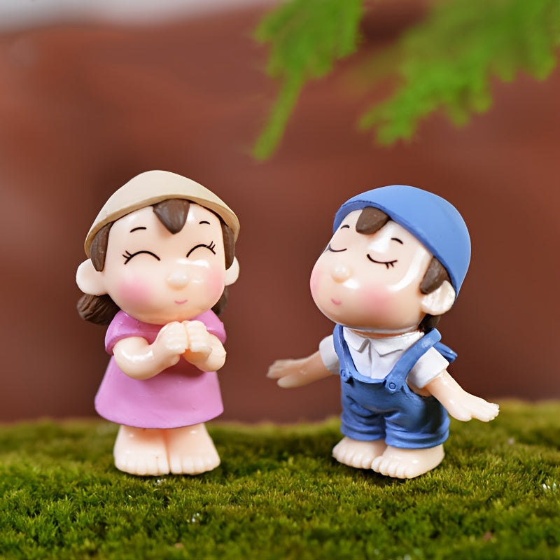 Micro Landscape DIY Couple Ornaments Potted Plant Decoration