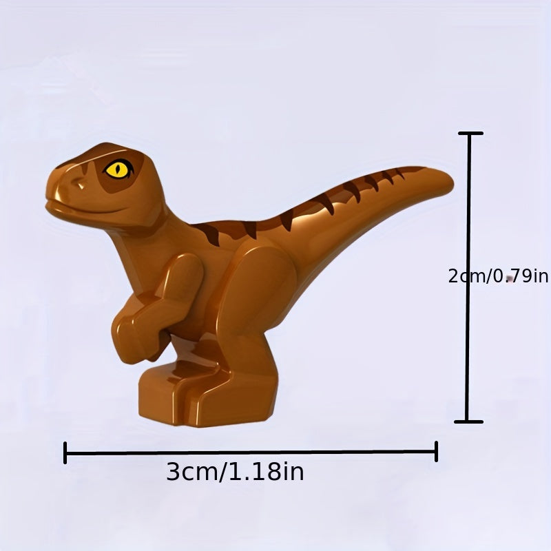 12pcs Mini Dinosaur Model Toys Building Block DIY Animal Christmas Gift