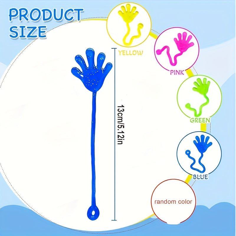 Colorful Sticky Palm Toys Elastic Rubber Climbing Toys Easy to Use