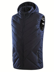 Men's Rechargeable Heated Vest for Outdoor Activities